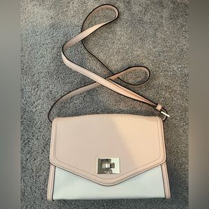 Pink and white kate spade purse